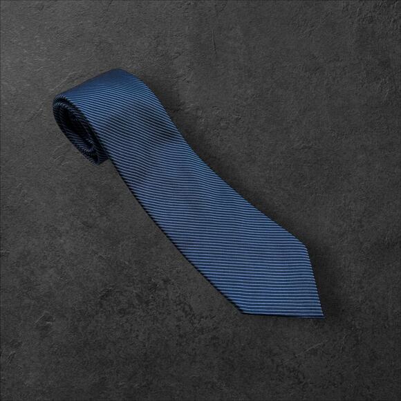 Nautica Blue Striped 100% Silk Men's Professional Tie - Picture 2 of 2